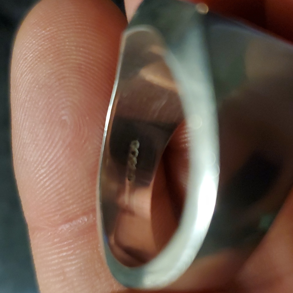 Sterling Silver Monogram Style Ring - image 3